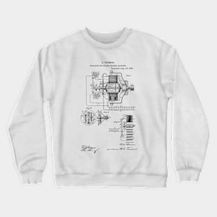 Regulator for electric machine Vintage Patent Hand Drawing Crewneck Sweatshirt